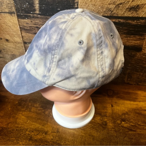 Victoria's Secret Hat Cap Tye Dye Blue Gray Womens Baseball Hat VS Pink NEW - Picture 3 of 7